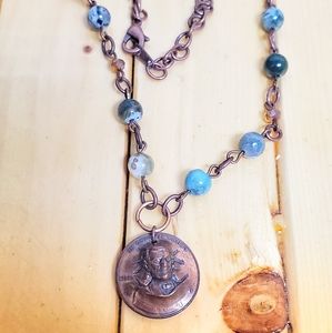3d penny handmade necklace